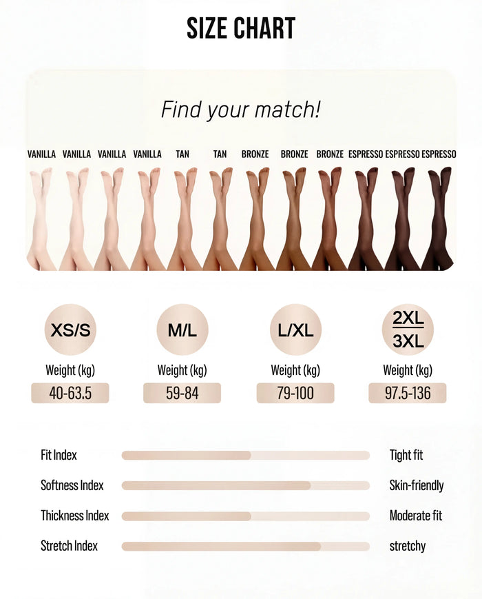 Fleece-Lined Sheer-Look Tights