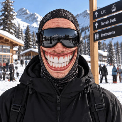 Funny 3D Face Ski Mask