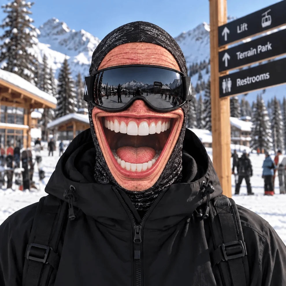 Funny 3D Face Ski Mask