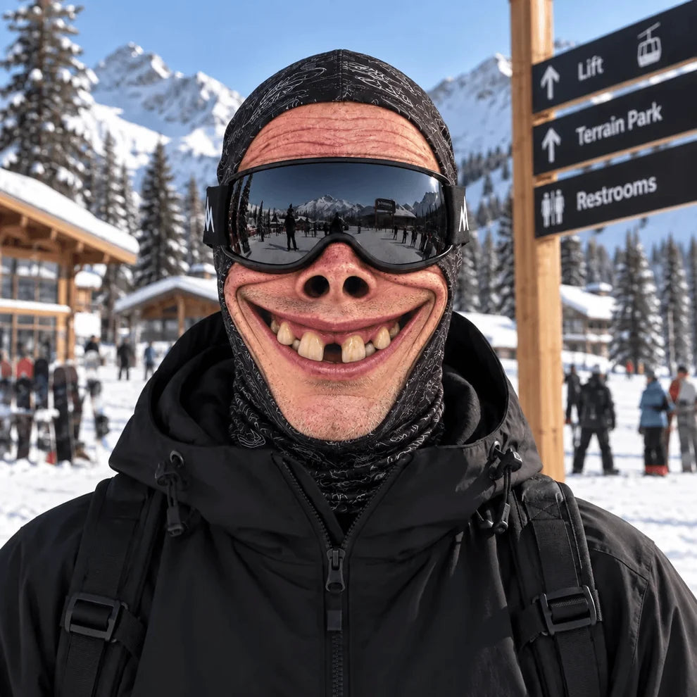 Funny 3D Face Ski Mask