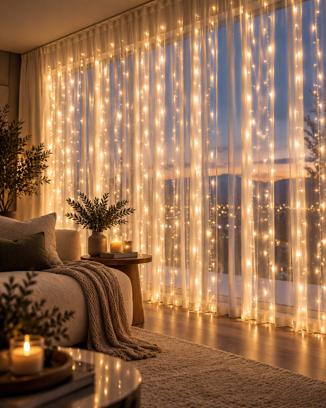 Cascade Fairy Curtain Lights