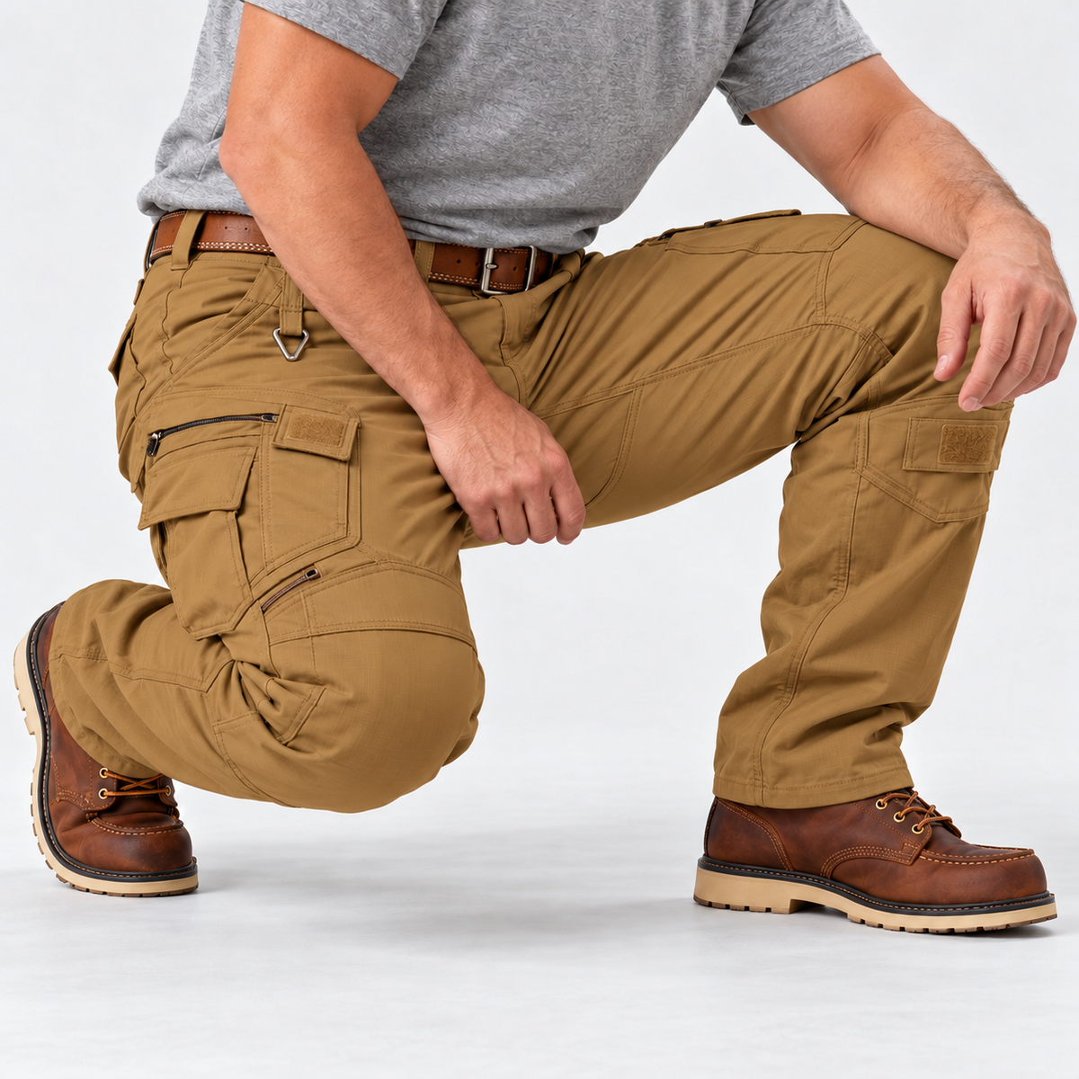 Men’s Fleece-Lined Cargo Work Pants