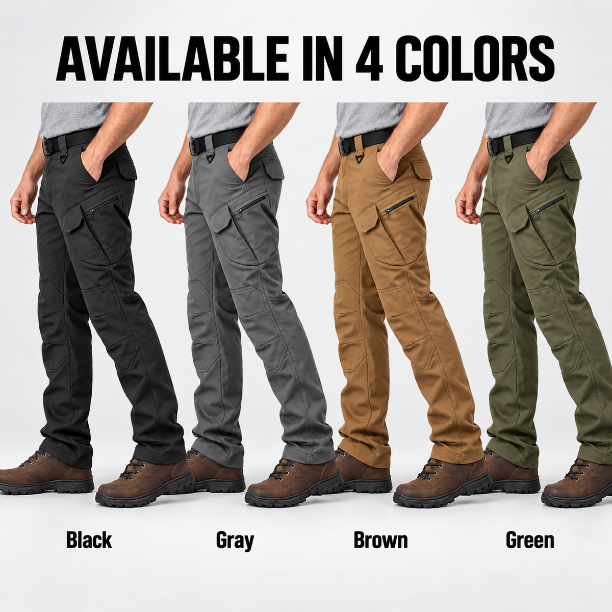 Men’s Fleece-Lined Cargo Work Pants
