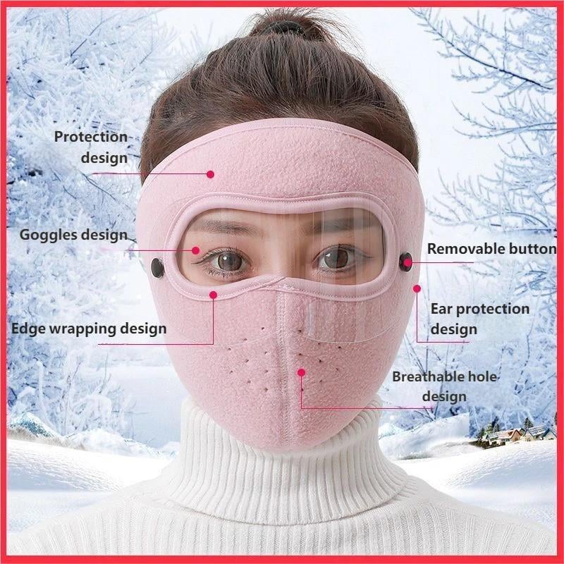 🖤Black Friday Sale:50% OFF🖤Winter Windproof Face Mask with Detachable Goggles