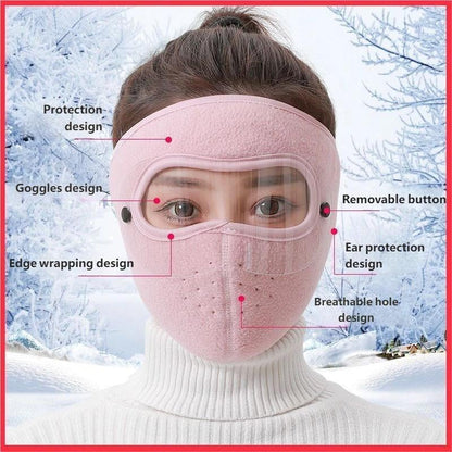 🖤Black Friday Sale:50% OFF🖤Winter Windproof Face Mask with Detachable Goggles