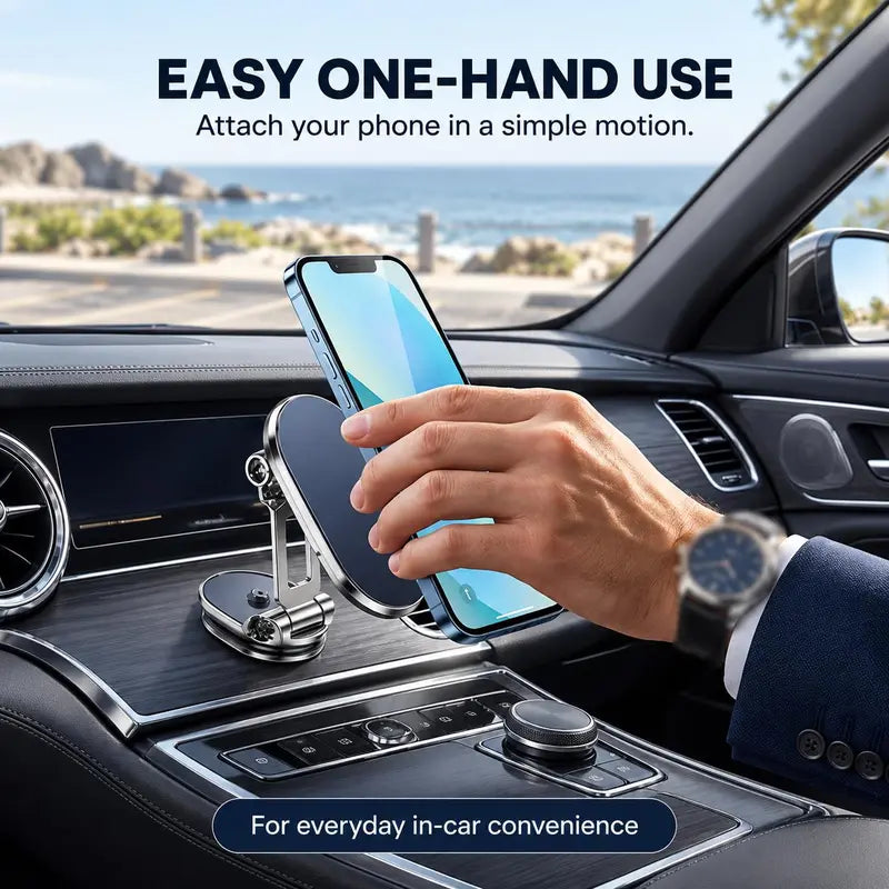 🖤Black Friday Sale:50% OFF🖤360° Foldable Magnetic Car Phone Mount