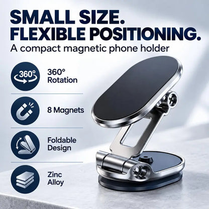 🖤Black Friday Sale:50% OFF🖤360° Foldable Magnetic Car Phone Mount