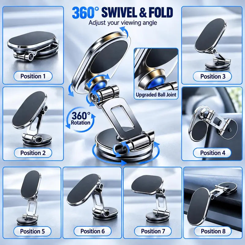 🖤Black Friday Sale:50% OFF🖤360° Foldable Magnetic Car Phone Mount