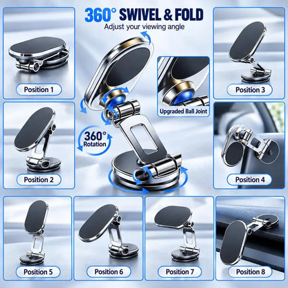 🖤Black Friday Sale:50% OFF🖤360° Foldable Magnetic Car Phone Mount
